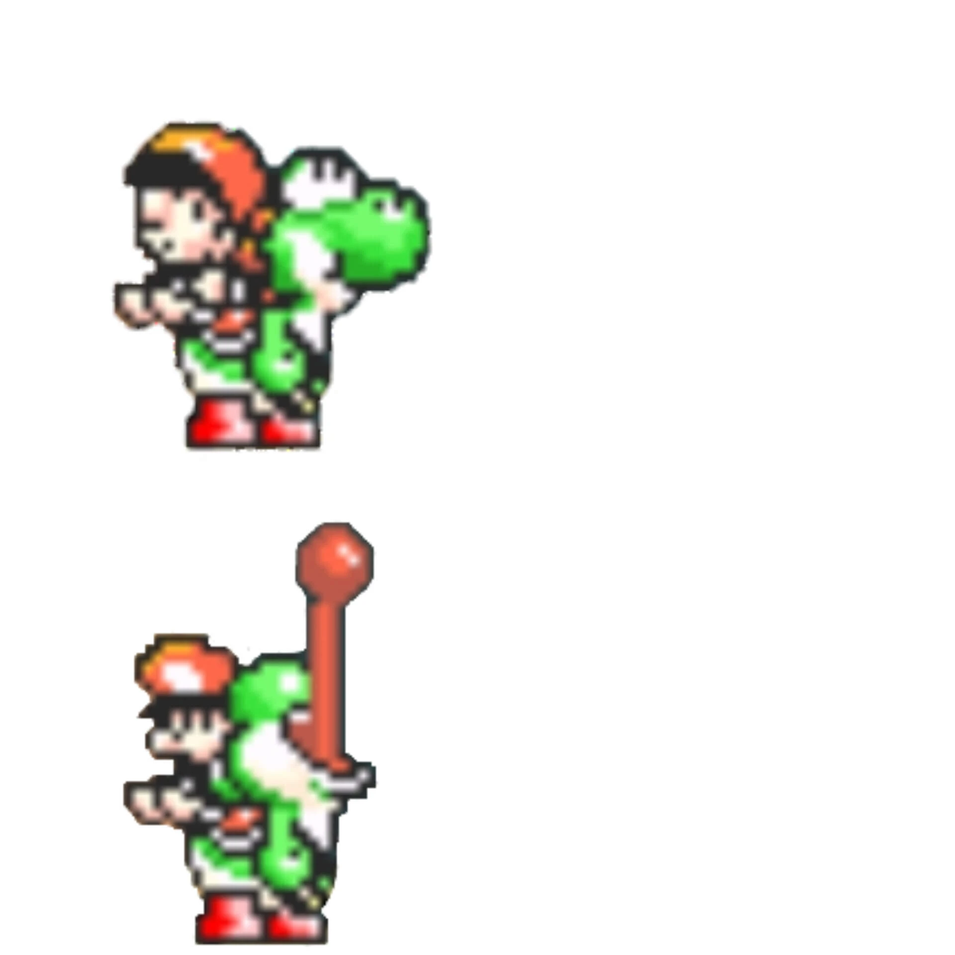 Plantilla de Yoshi tranquilo, Yoshi Gritando numero 2